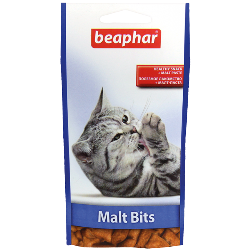 Beaphar Malt-Bits - Подушечки с мальт-пастой для кошек