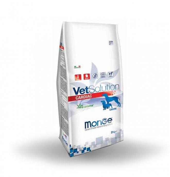 Monge VetSolution Dog Cardiac 2 кг. Корм-диета для для взрослых собак при заболеваниях сердца