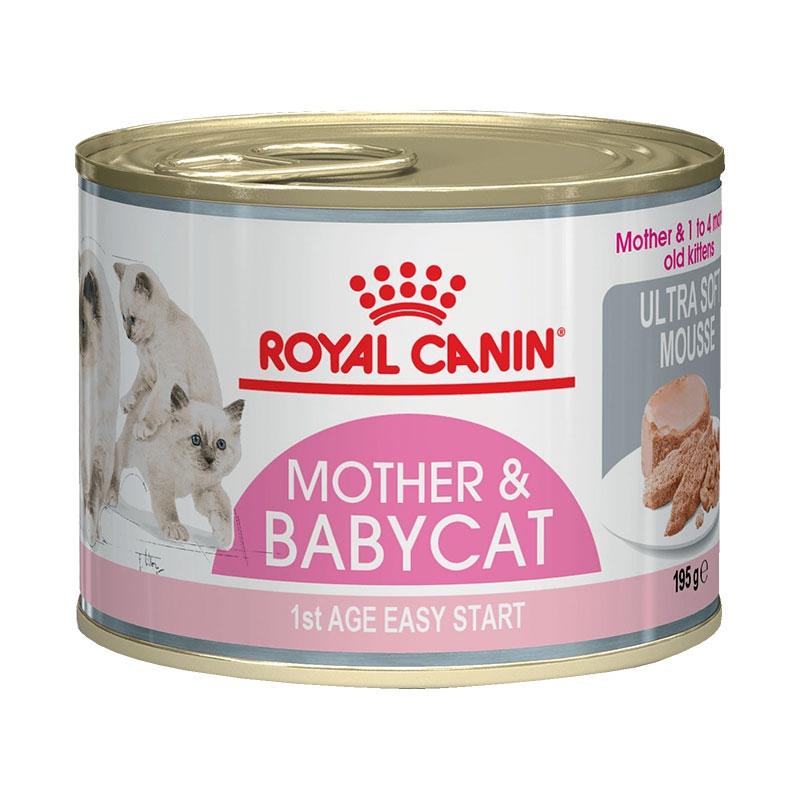 Royal Canin Babycat Instinctive, корм для котят, мусс, банка 195 г