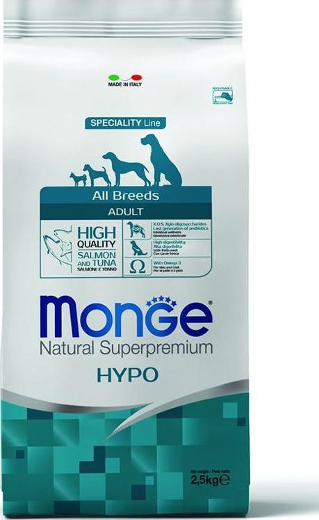 Monge Speciality Hypo Корм для взрослых собак всех пород, с лососем и тунцом
