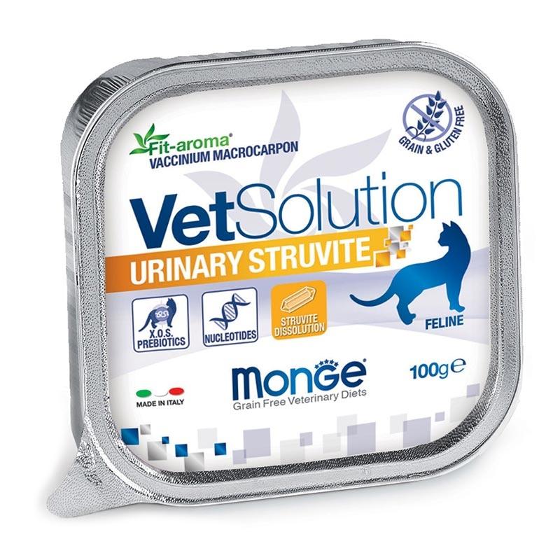 Monge VetSolution Cat Urinary Struvite, диета для кошек Уринари Струвит, ламистер 100 г