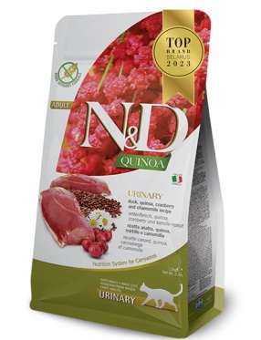 Farmina N&D Grain Free Quinoa Cat Urinary Duck Adult 300гр