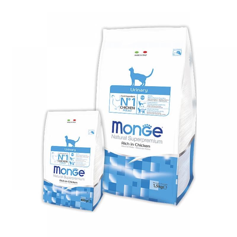 Monge Cat Urinary корм для кошек профилактика мочекаменной болезни, уп. 400 г