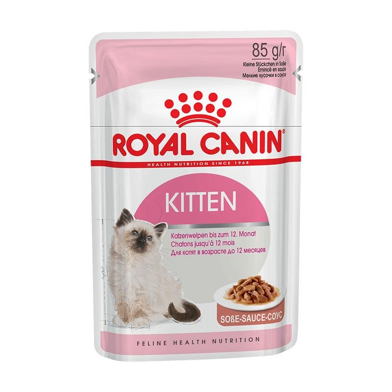 Royal Canin Kitten Instinctive, корм для котят от 4 до 12 месяцев в соусе, пауч 85 г