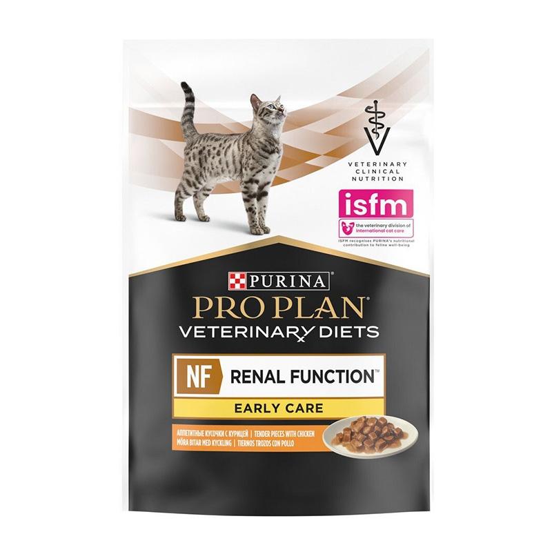 Purina Veterinary Diets NF, диета для кошек при патологиях почек с курицей, пауч 85 г